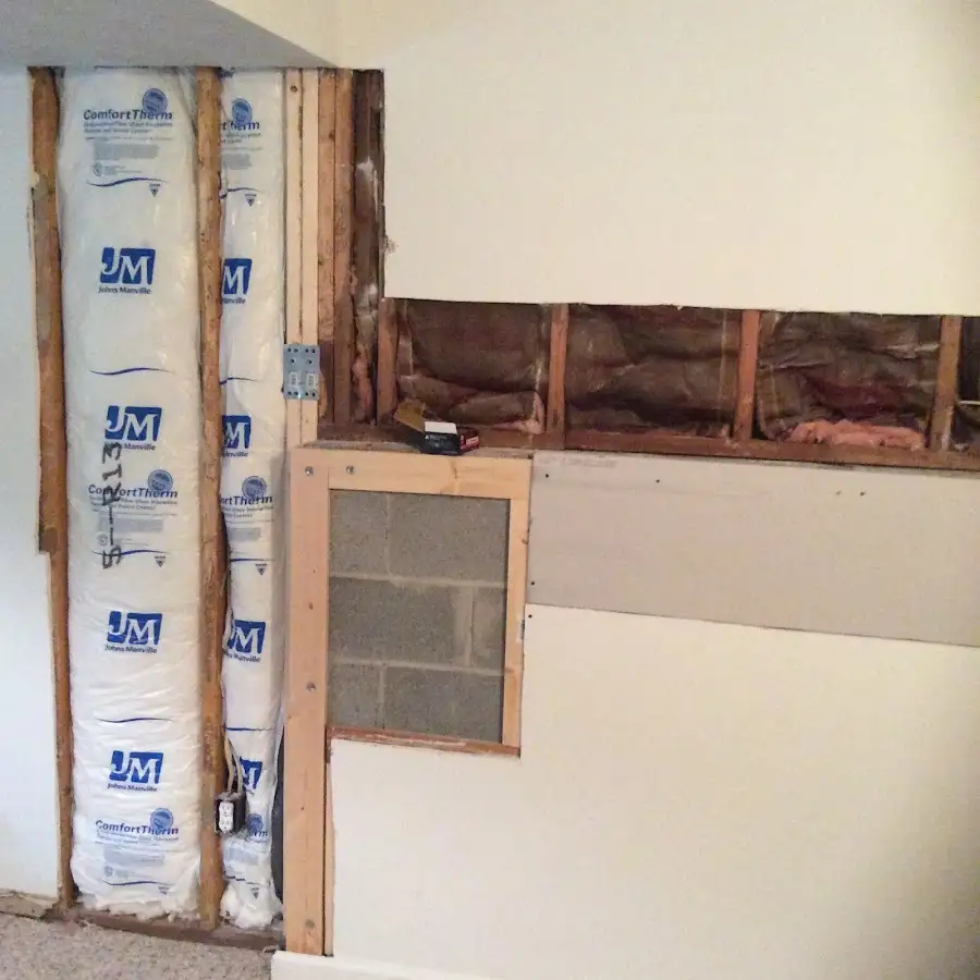 Wall insulation replacement during Structural Drying in Coeur d'Alene